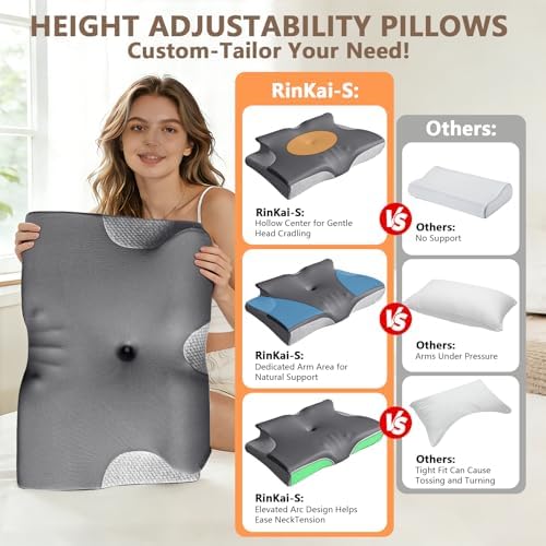 Ergo Pillow for Sleep Apnea, Neck Pain, and Snoring Relief