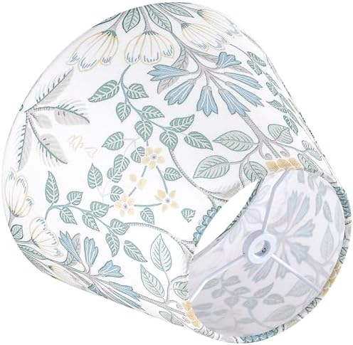 GO&SO Small Printed Floral Lamp Shade Set of 1,5"×9"×6.4" Art Decor Shade