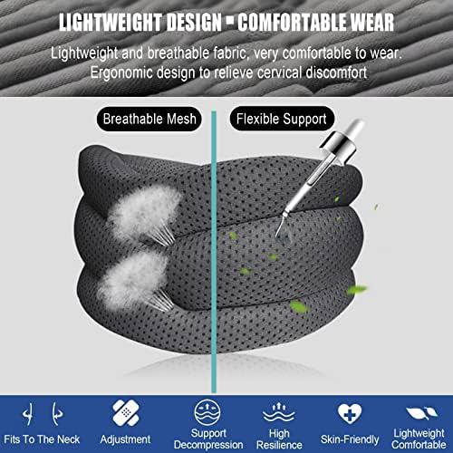 BingboPro® Neck Brace for Neck Pain and Support, Adjustable Soft Foam Cervical Collar Neck Support Brace for Sleeping, Pain Relief, Collar Cervical Stabilizer for Men Women