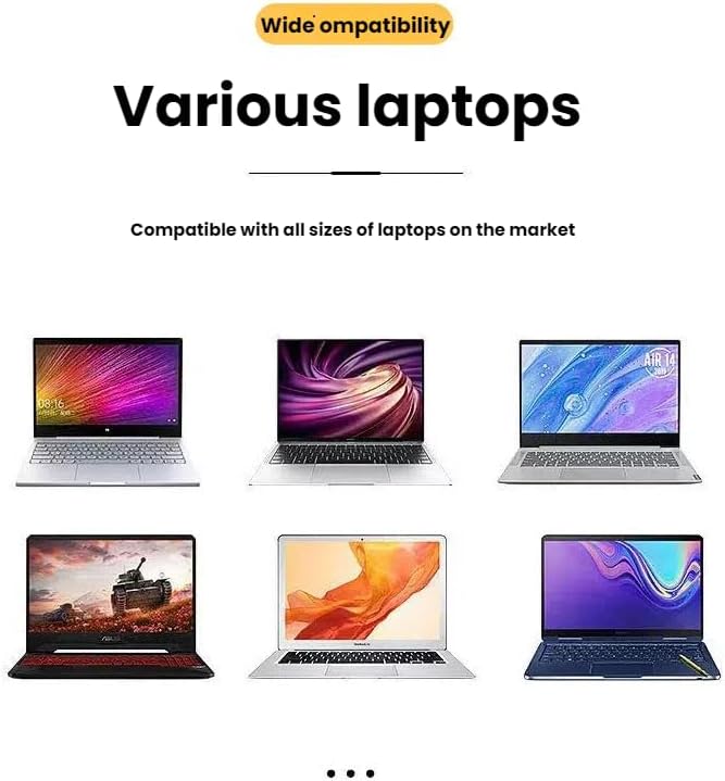 Laptop Stand for Desk, Adjustable Foldable Portable Laptop Riser, ABS+Silicone Ventilated Cooling Notebook Holder for 10-17.3” Laptops & Tablets (Black)