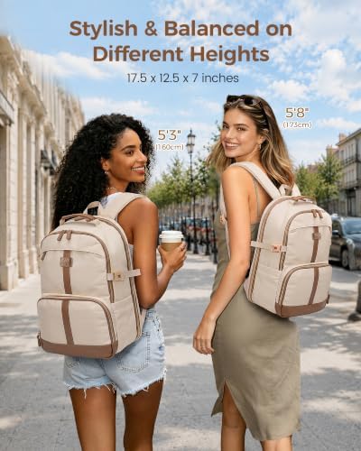 MATEIN HER 2 in 1 Womens Laptop Backpack and Detachable Laptop Sleeve