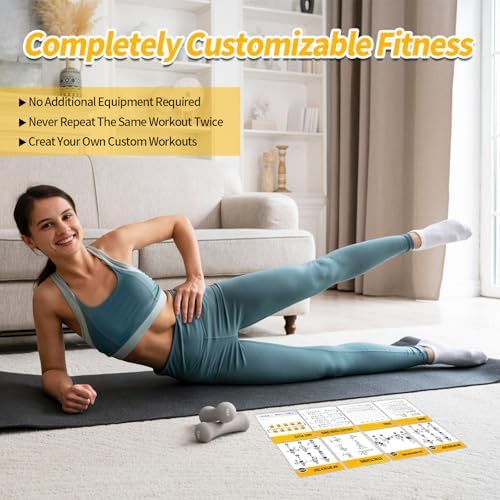 Bodyweight Fitness Planners, 62 Exercises Cards Deck Large Size 5" x 3.5" Fitness Cards for Women & Men, Beginner Fitness Guide to Training Exercises at Home or Gym (Bodyweight, Vol 3)