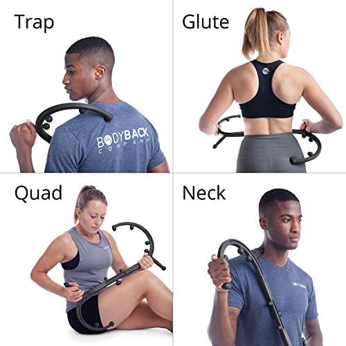 Body Back Buddy Elite Back Massager & Neck Massager for Pain Relief, Black