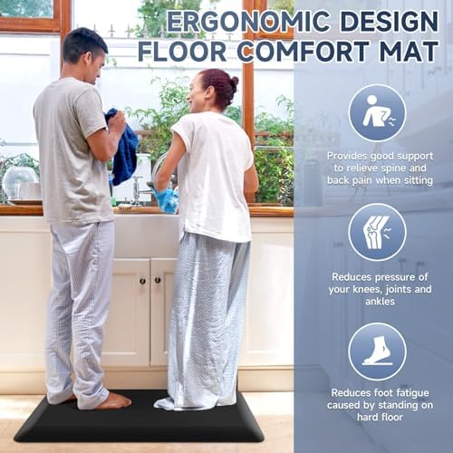 4/5 Inch Thick Kitchen Mats for Floor, StepRite Kitchen Rug for Standing