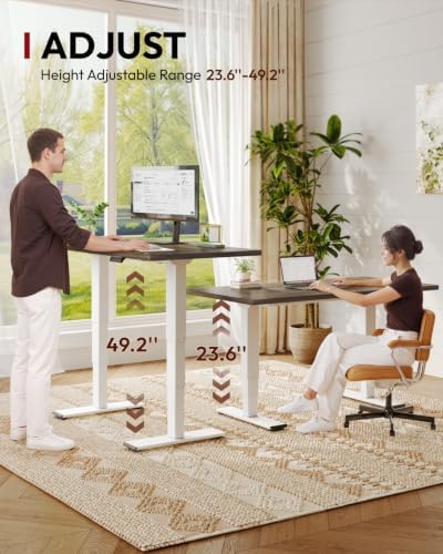 SANODESK Dual Motor Standing Desk 220lbs Height Adjustable Desk
