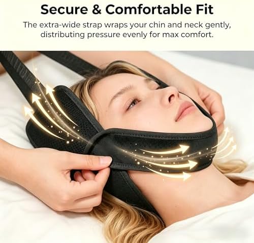 Adjustable Cervical Neck Support Stretcher, Soft Skin-Friendly Portable Neck Relaxation Tool with Durable Nylon Tape and Anti-Slip Handle, Adjustable Fit for Home Office Daily Neck Care, Black