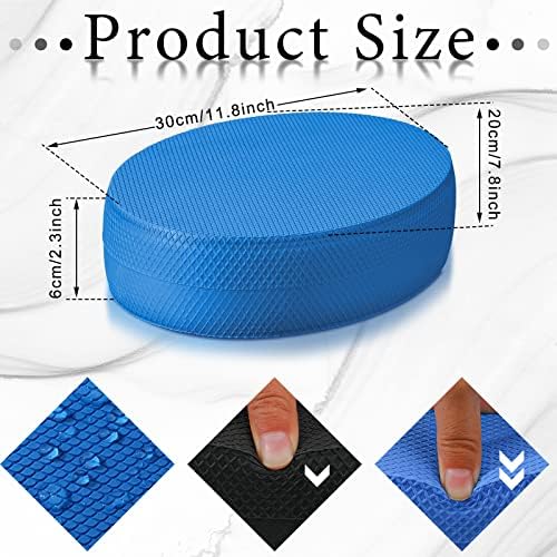 Deekin 2 Pcs Foam Balance Pad Non Slip for Core Strength Rehab, Oval Style