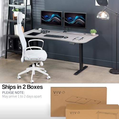VIVO Dark Gray 60 x 24 in Standing Desk, DESK-KIT-E2B1G