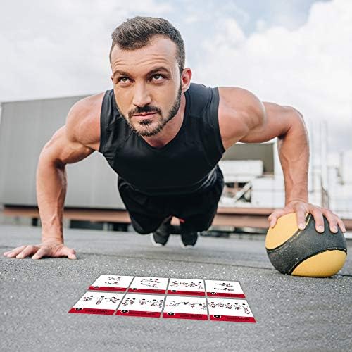 NewMe Fitness Medicine Ball Exercise Cards, Fitness Deck for Women and Men