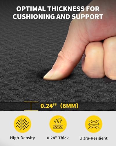 CAMBIVO 72''x48'' Large Yoga Mat, Extra Thick TPE Workout Mat