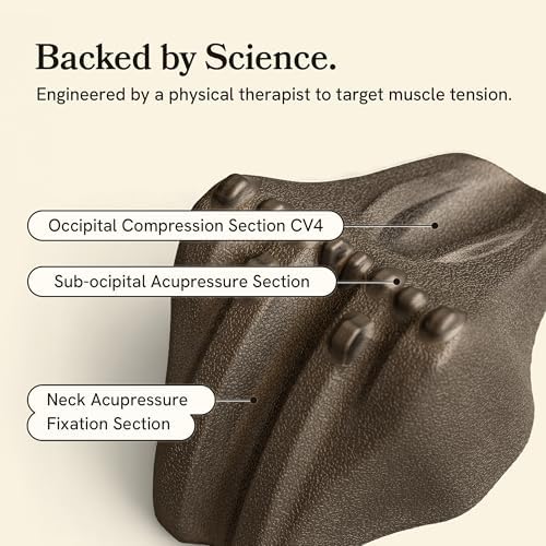 Kanuda SOMA Nap Pillow - Cervical Traction Device for Neck Pain Relief Neck Stretcher Professional Neck Massager Home Physical Therapy Designed by a Physical Therapist