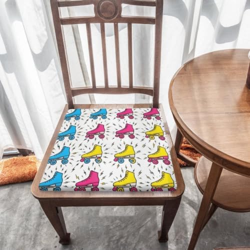 Thin Memory Foam Seat Cushion Square Pad White Roller Skate