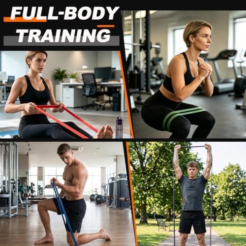 LEEKEY Resistance Bands Set for Pull Up Assistance & Exercise