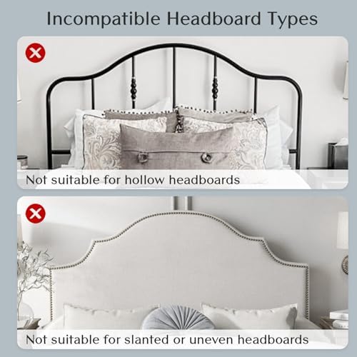 Solfres Patented Innovative Design Headboard Reading Light. No Drilling Golden Book Light for Bedtime Reading. Dimmable LED Book Reading Lamp with Bulb. Movable & Flexible, Gold