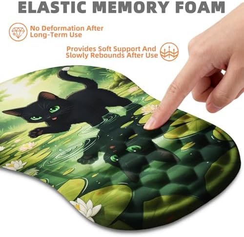 Ergonomic Mouse Pad Wrist Support for Carpal Tunnel Pain Relief