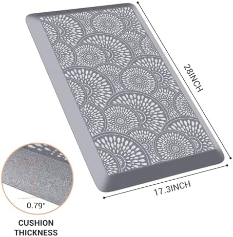 Mattitude 4/5 Inch Kitchen Mat, Waterproof Non-Slip Standing Mats and Rugs
