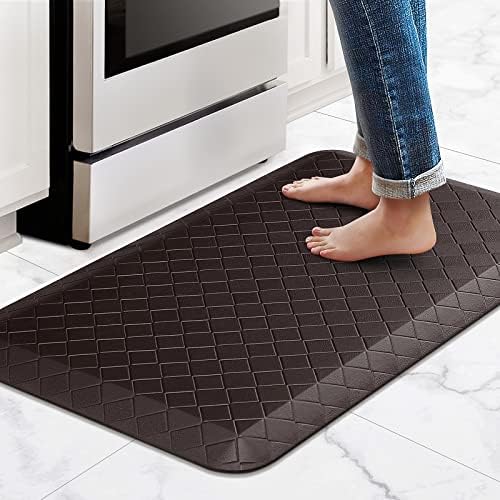 HappyTrends Kitchen Floor Mat - 4/5 Inch Thick Anti-Fatigue Kitchen Rug
