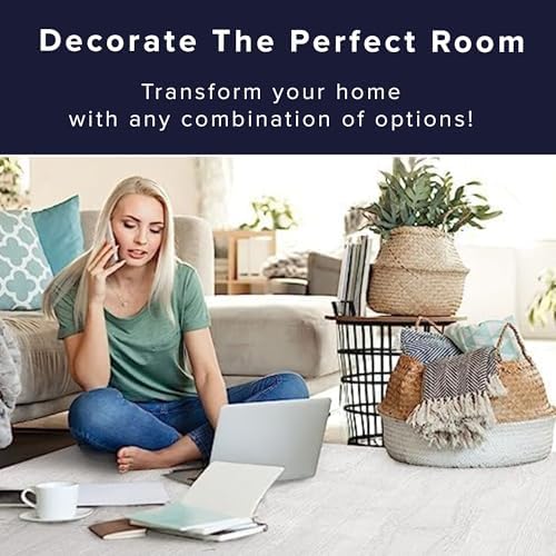 Forest Floor Farmhouse 3/8 Inch Thick Printed Foam Tiles, Premium Wood Grain Interlocking Foam Floor Mats, Anti-Fatigue Flooring – Stylish Flooring Solution