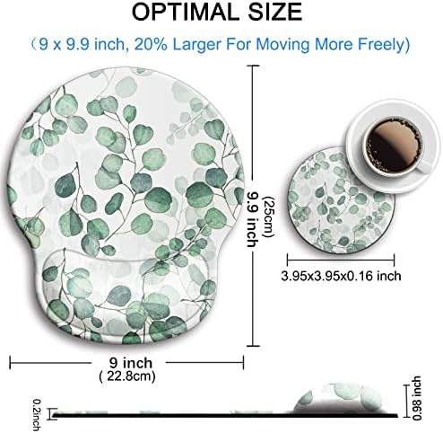 Ergonomic Mouse Pad with Wrist Rest Support,Gel Mouse Pads for Desk