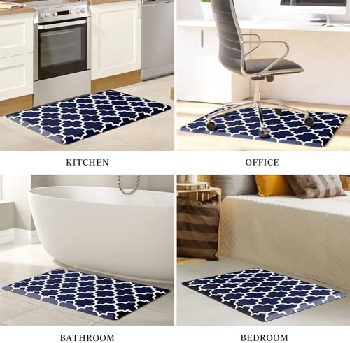 WISELIFE Anti Fatigue Mats for Kitchen Floor, 22" x 36", 4/5 Inch, Blue