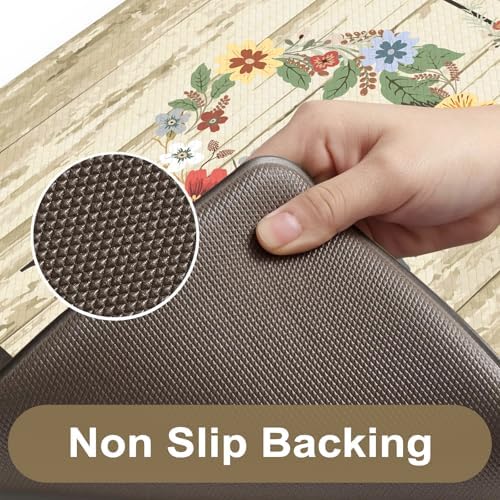 KIMODE Kitchen Mats for Floor Cushioned Anti Fatigue 2PCS Kitchen Rugs