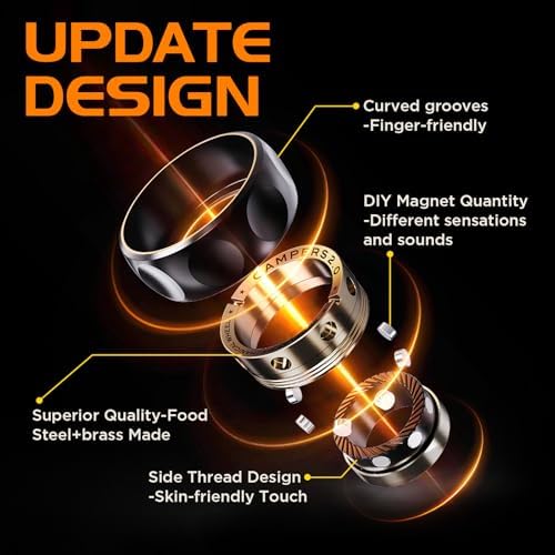 Magnetic Fidget Ring Spinner–DIY Mechanical EDC Toy for Adults