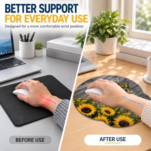 Butterfly Ergonomic Wrist Rest Mouse Pad Set with Keyboard Cushion