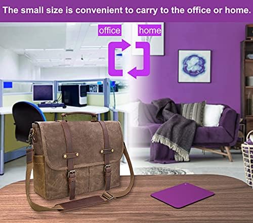 Audimi Small Mouse Pad 6 x 8 Inch, Mini Mouse Pad Thick for Laptop Wireless Mouse Home Office Travel, Portable & Washable (Purple)