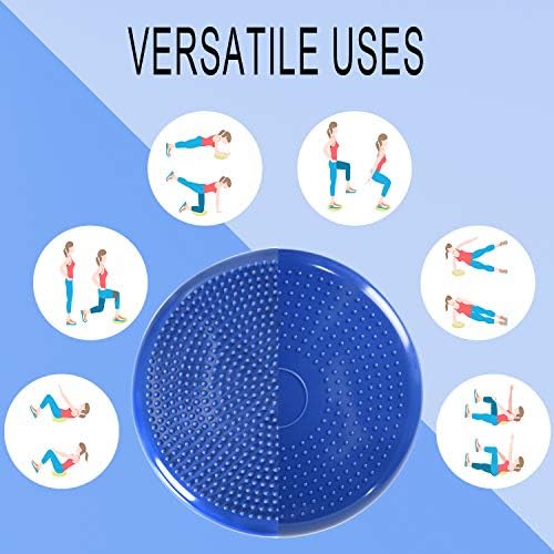 Wobble Cushion, Balance Disc, Wiggle Seat, Balance Pads for Physical Therapy, Stability Disc, Wobble Board for Dogs, Office, Sensory Kids, Classroom with Spiky Massage Ball