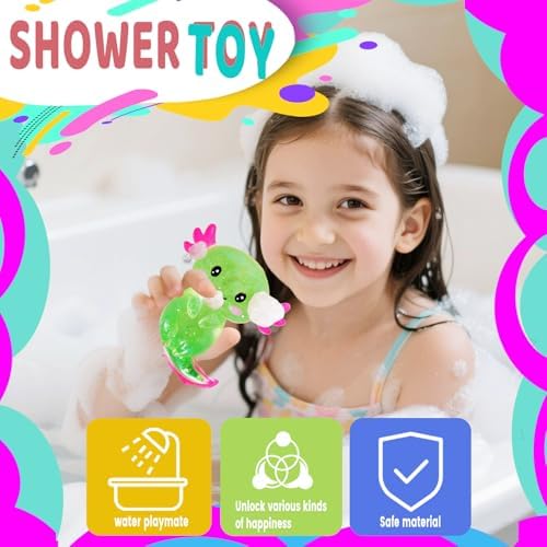 Axolotl Squishy Stress Relief Toy Glitter Fidget Toys Cute Malt Sugar Axolotl Toy Fidget Toys Adults Fidget Toy for Kids Youth Adult, Party Favors Anxiety Relief Squishy Toys(Green)