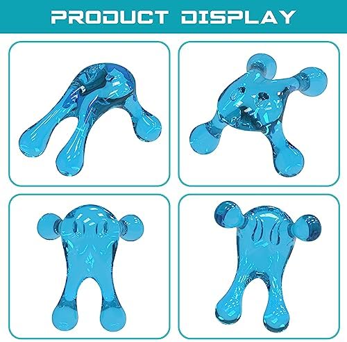 Melonsun Palm Massage Tool - Handheld Four-Point Deep Tissue Massager for Trigger Point, Neck Back Shoulder Pain Relief, Self Massage Between Shoulder Blades, No Therapist Needed (Pack of 2)