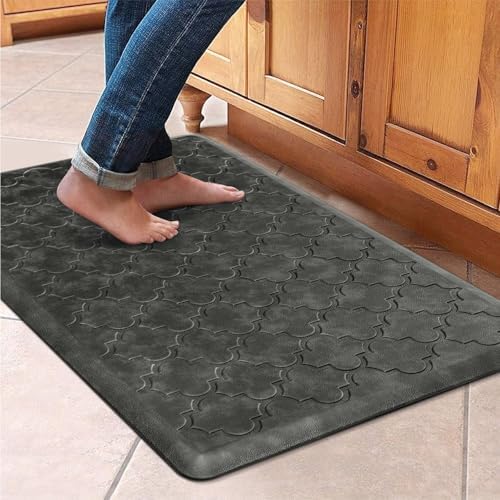 WISELIFE Kitchen Mat Cushioned Anti Fatigue Floor Mat, 20"x32", Grey