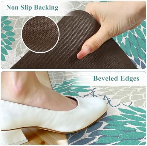KIMODE Anti Fatigue Kitchen Mats for Floor 2PCS, Cushioned Standing Mats
