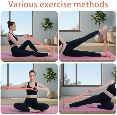 Figure 8 Resistance Bands with Non-Slip Handles for Arm Back & Shoulder 3PC
