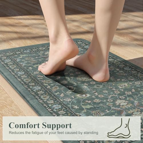 KIMODE Kitchen Mats for Floor Cushioned Anti Fatigue,Kitchen Rugs Sets of 2