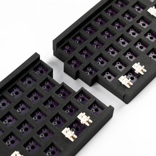 YMDK WHKB Wireless Split Mechanical Keyboard, 2.4G Ergonomic Split Hot Swap Keyboard, Programmable Vial Gaming Keyboard Kit