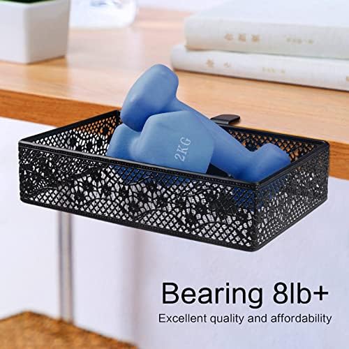 Under Desk Drawer, Clamp on Desk Organizer Under Table Hanging Desk Storage