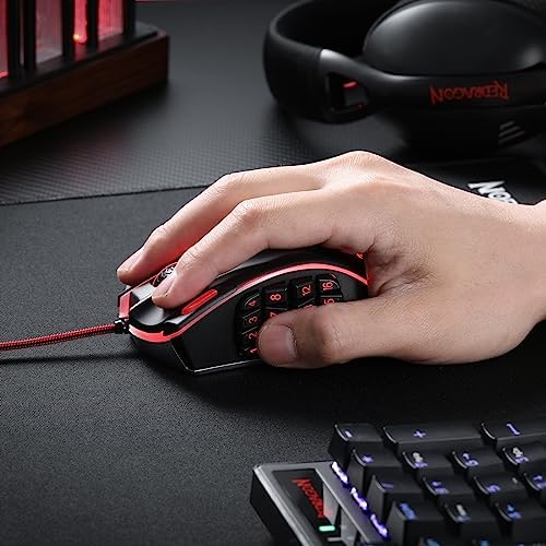 Redragon M990 Wired RGB MMO Gaming Mouse 32000 DPI Remapping Keys