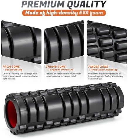 Foam Roller for Deep Tissue Massager, Patented Exercise Roller