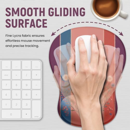 Ergonomic Mouse Pad with Wrist Rest, Gel Wrist Support, Wiener