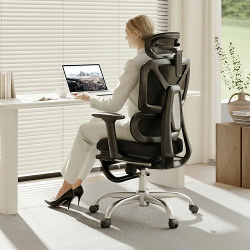 FLEXISPOT ErgoX Premium Ergonomic Office Chair Black FM-FT