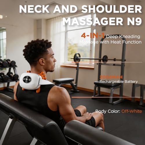 Neck Massager with Heat Cordless Neck and Shoulder Massager