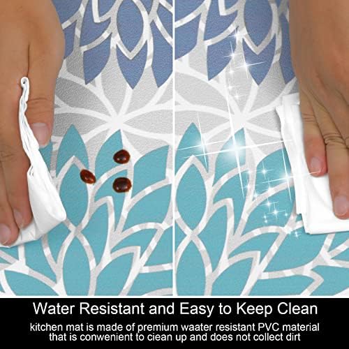 HEBE Anti Fatigue Kitchen Rugs Set of 2, Cushioned Kitchen Mats for Floor