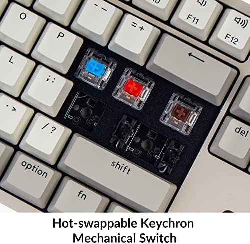 Keychron C2 Full Size Wired Mechanical Keyboard, Hot-Swappable, Retro
