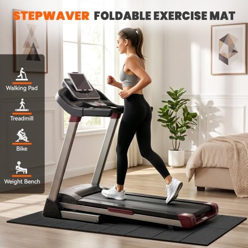 Stepwaver Walking Pad Mat, 71"x32", Treadmill Mat for Hardwood Floors