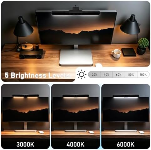 Monitor Light Bar, Computer Monitor Lamp for Eye Care, Home Office (13")