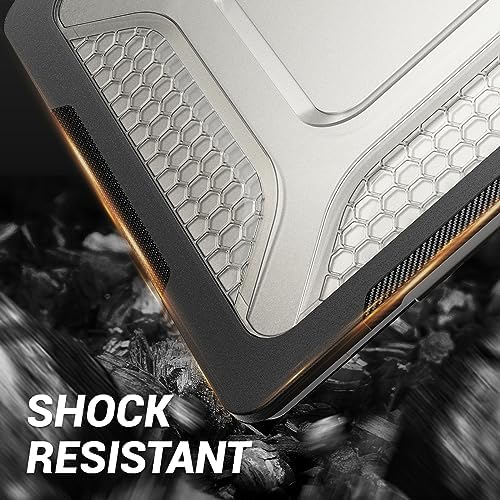 SEYMAC stock Case for MacBook Air 15 inch, Shock-Absorbing Protection with Folding Stand &Mouse Pad Case for MacBook Air 15 inch, Black