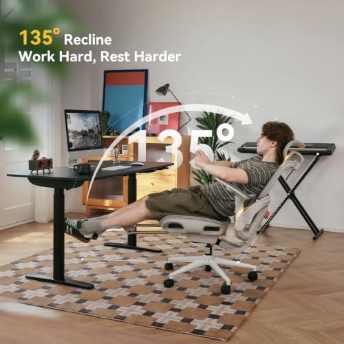 SIHOO B300 Pro Ergonomic Office Chair with Footrest, 4D Lumbar Support
