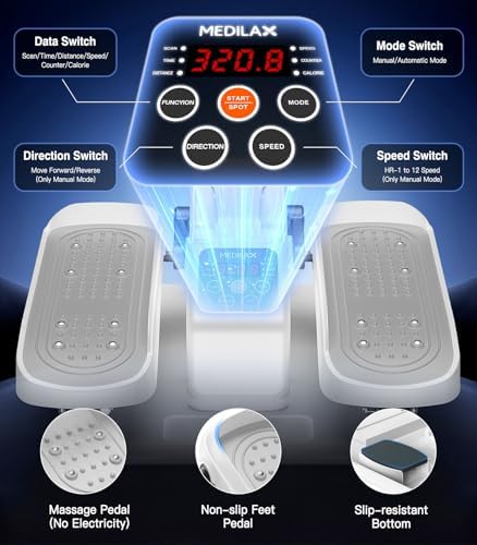 Under Desk Elliptical Machine, Portable Electric Elliptical Exercise Equipment