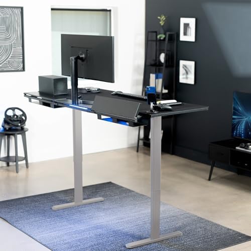 VIVO Black 71 x 30 in Standing Desk, DESK-KIT-1G6-P3B-71